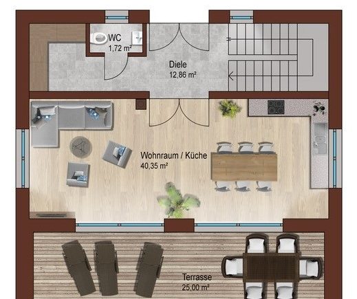 Plattegrond bovenverdieping